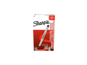 Sharpie Ultra Fine Permanent Markers, Black, Pack of 12
