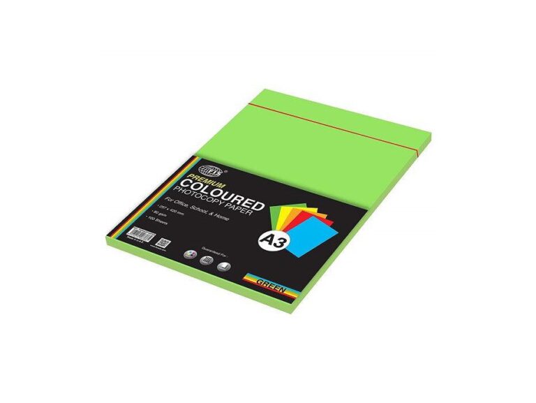 FIS Coloured Paper, A3, 100pcs/Pack, 80gsm
