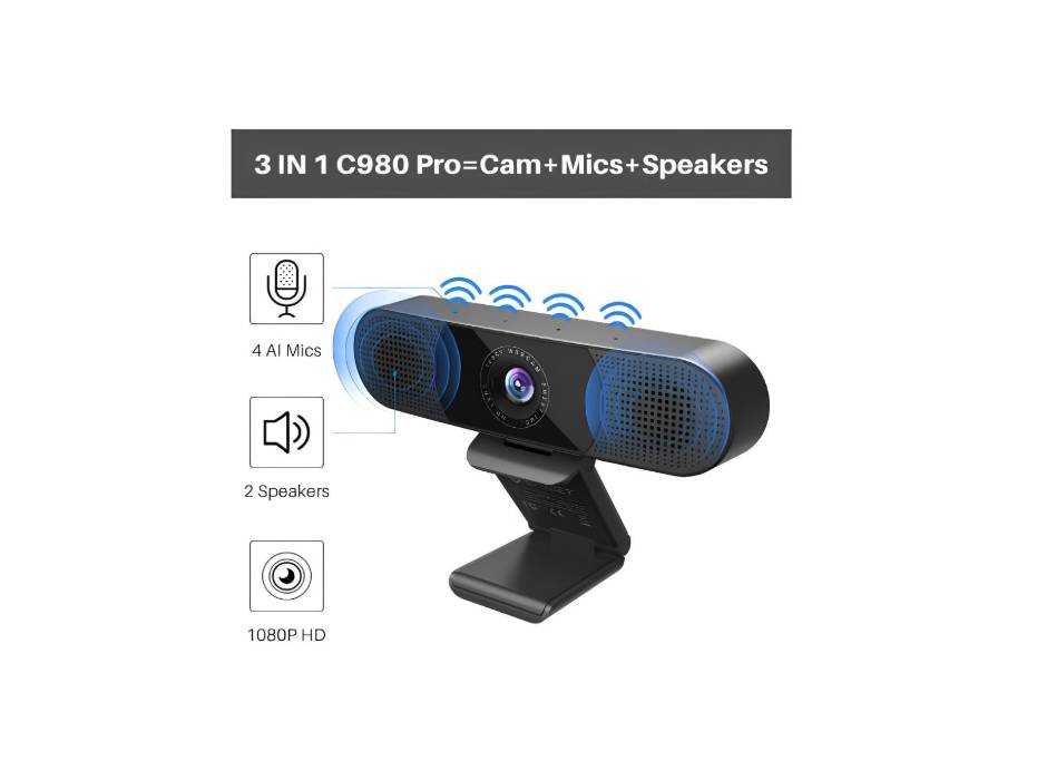EMEET C980 Pro 1080p Conference Webcam alternate product view 2