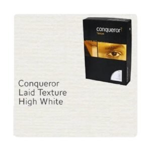 Conqueror Paper, A4, 100gsm, High White, Laid Finish, 500sh-Pack
