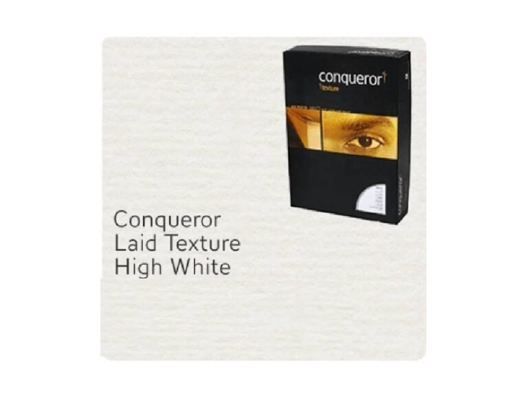 Conqueror Paper, A4, 100gsm, High White, Laid Finish, 500sh-Pack