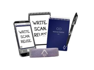 Rocketbook Mini Reusable Notebook, Midnight Blue