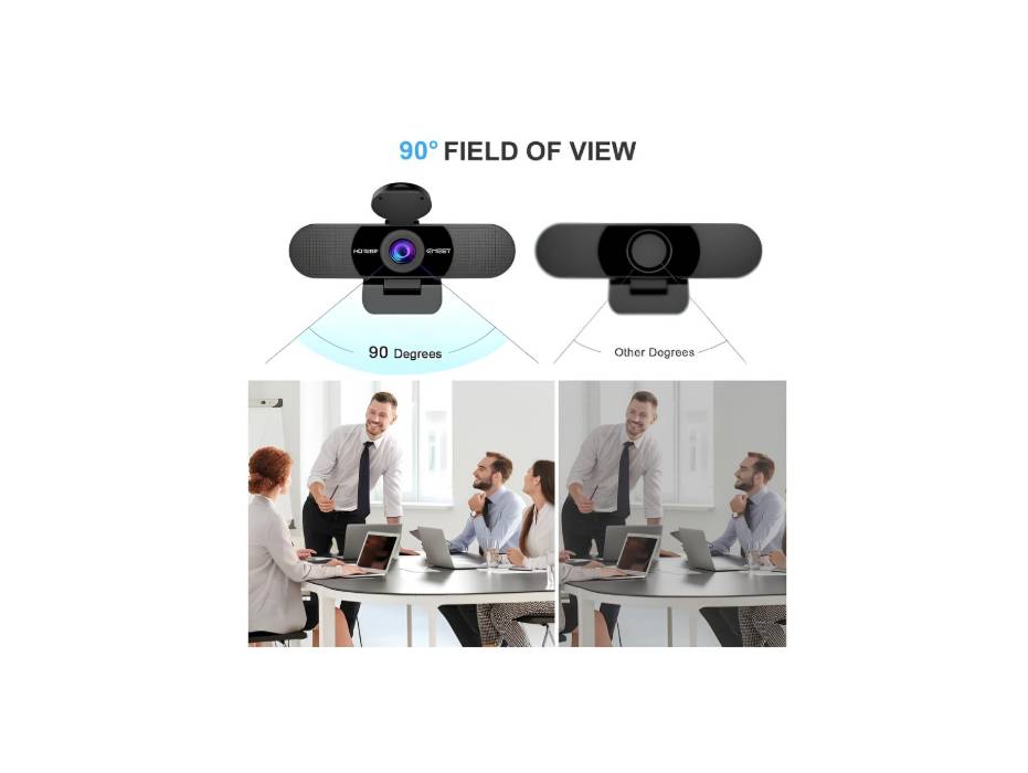 EMEET C960 4K Webcam with Privacy Cover alternate product view 3