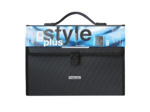 Foldermate Style Plus Expanding File Holder with Handle, FE-136-BK, Black