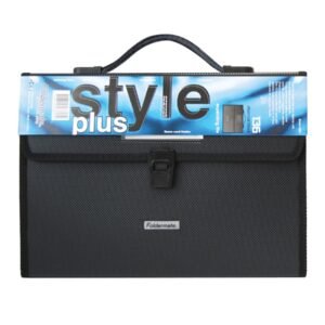 Foldermate Style Plus Expanding File Holder with Handle, FE-136-BK, Black