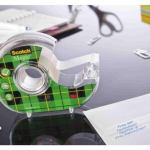 3M Scotch Magic Tape With Refillable Dispenser 1/2″ X 450″