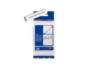 Brother P-touch 23.6mm HSe-251 Heat Shrink Tube, 1.5m, Black on White