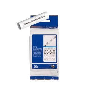 Brother P-touch 23.6mm HSe-251 Heat Shrink Tube, 1.5m, Black on White