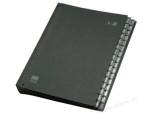 Elba 42418 Signature Book, 32 Dividers, A4, Fiberboard, [1 – 31], Black