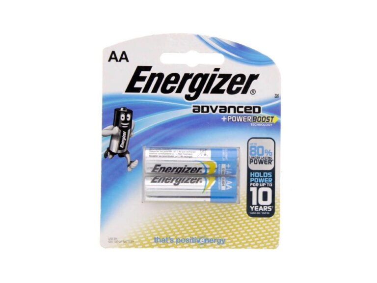 Energizer X91 E2 AA Alkaline Battery, (Pack of 2)