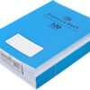FIS Exercise Book, 165x210, 50sheets, 100pages, 4 Line with Left Margin, 12pcs/pack, Neon Blue Cover - Thumbnail Image 1