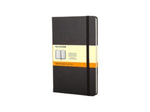 MOLESKINE CLASSIC NOTEBOOK A5, HARDCOVER, RULED, 240 PAGES, BLACK, ME-QP060