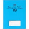 FIS Exercise Book, 165x210, 50sheets, 100pages, 4 Line with Left Margin, 12pcs/pack, Neon Blue Cover - Thumbnail Image 2