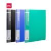 Deli 5002 Clear Book A4 Assorted Colors 20 Pockets - Thumbnail Image 1