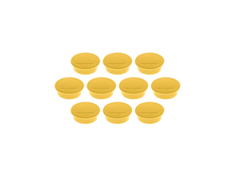 Magnetoplan Discofix Magnet 10pcs-pack Yellow – COP 1662002