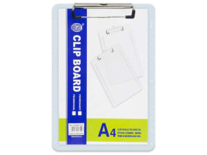 FIS Acrylic Wire Clip Board A4 Blue – FSCB8044LBL