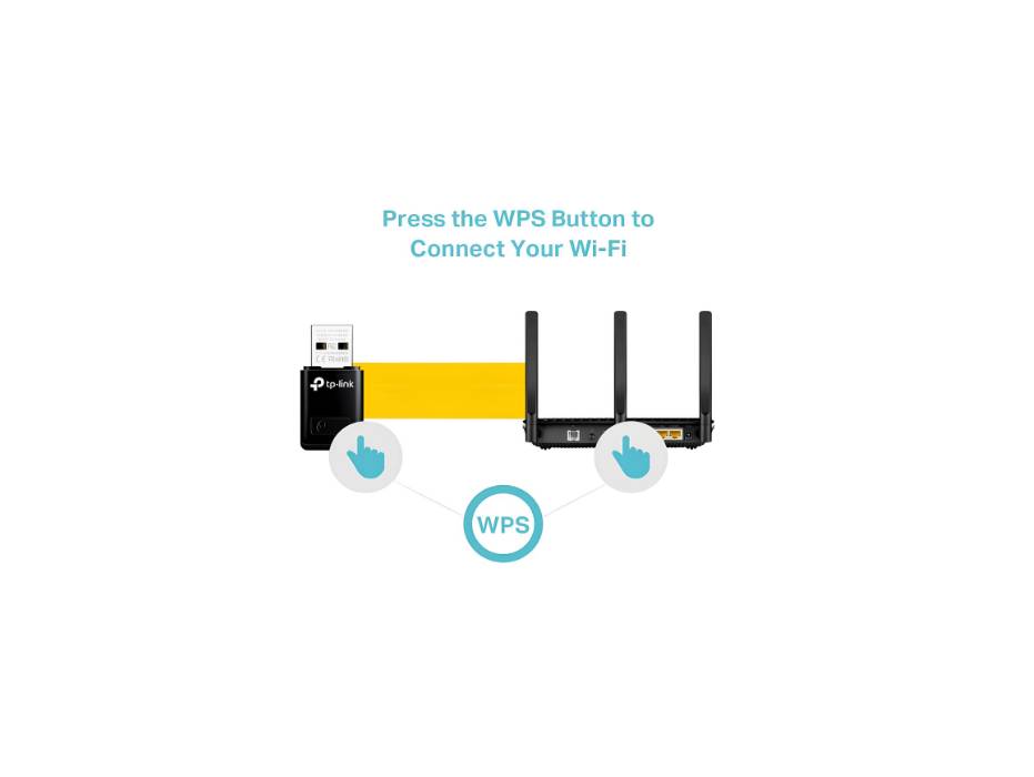 TP-Link mini Wireless N adapter angle view