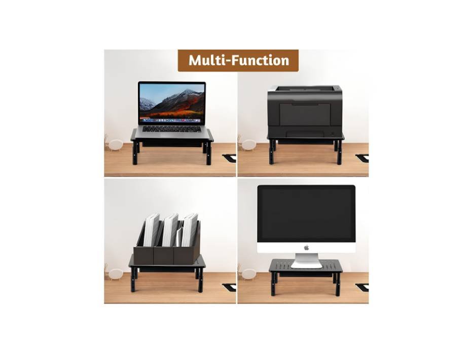 ECVV Adjustable Monitor Stand Riser with Drawer alternate product view 3