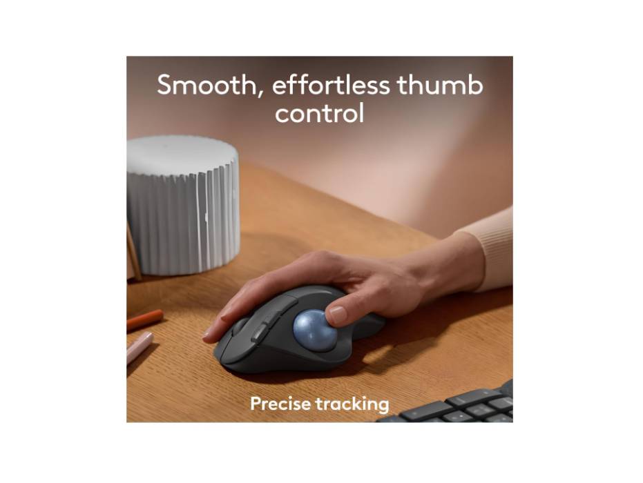 Logitech ERGO M575S Wireless Trackball Mouse, Graphite alternate product view