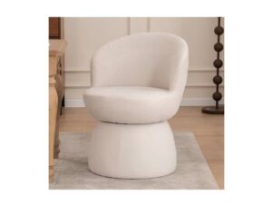 YOUTASTE Extra Wide Modern Armless Comfy Accent Chair Set of 1, Beige