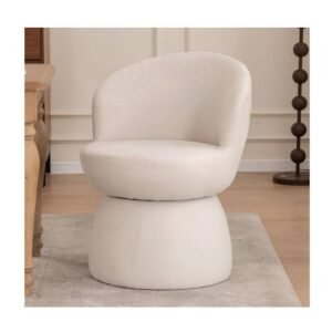 YOUTASTE Extra Wide Modern Armless Comfy Accent Chair Set of 1, Beige