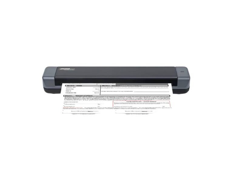 Plustek Mobile Office S410 Plus – Small USB Portable Sheet-Fed A4 Document Scanner
