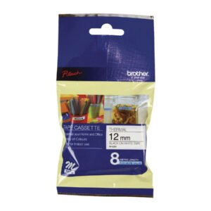 Brother P-touch 12mm MK-231 Tape, Black on White