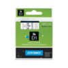 Dymo 43610, D1 Tape, 6mm x 7m, Black on Clear - Thumbnail Image 1