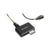 Transcend three-slot USB card reader angle view