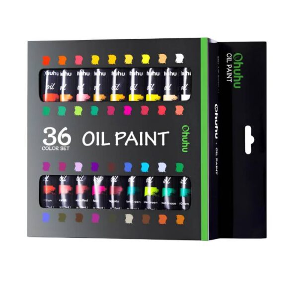 Ohuhu oil paint set with 24 colours in 12ml tubes