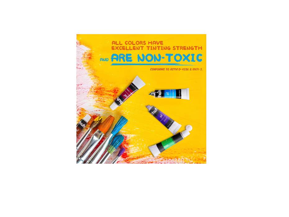 Ohuhu 24-colour oil paint tubes alternate product view