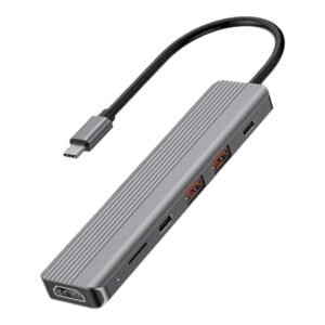 Powerology 6-in-1 USB-C Hub P61HBCGY