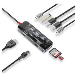 Promate 9-in-1 USB-C Multiport Hub TRANSHUB-GO