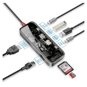Promate TransHub-Mini 8-in-1 USB-C Hub