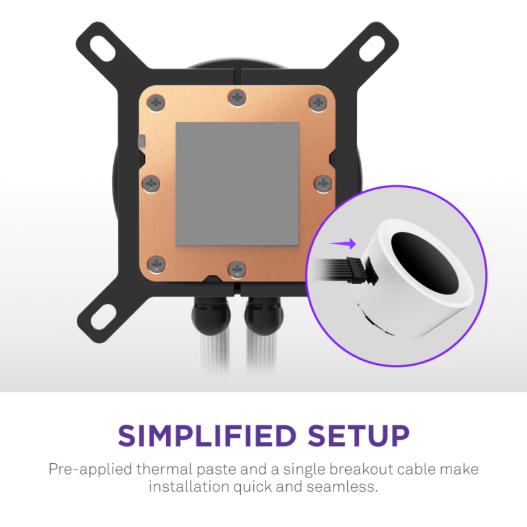 NZXT Kraken Plus 240 RGB AIO Liquid Cooler RL-KR240-W2