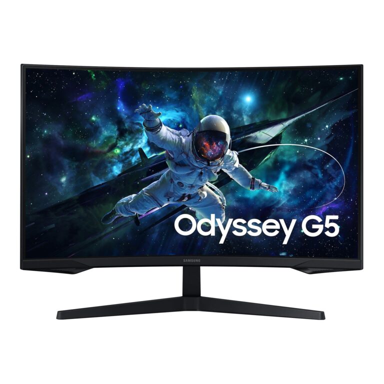 Samsung LS32CG552EMXUE 32-inch 2560 x 1440 Curved Monitor, 165 Hz