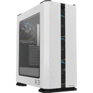 Atx Case Zalman X3 Mid Tower Gaming-White ZM-X3-WHITE