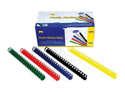 PSI 8mm Comb Binding Rings 100-box Black