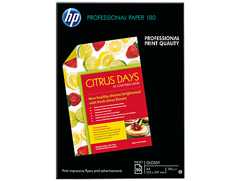 HP Superior Glossy Inkjet Paper A4, 210 x 297 mm, 180 gsm, 50sheets-pack – C6818A