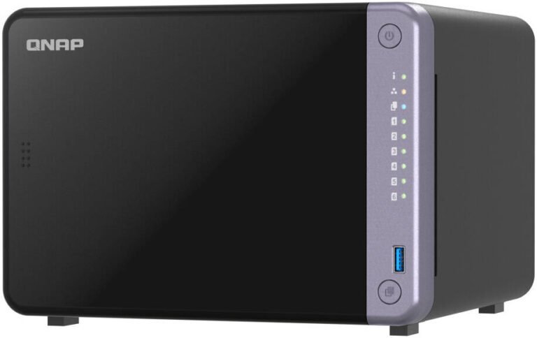 QNAP TS-632X-4G 6-Bay NAS, AnnapurnaLabs Alpine AL524 4-Core 2.0GHz CPU, 4 GB SODIMM DDR4 RAM, Hot-Swappable, 2 x 10GbE SFP+, 2x 2.5 Gigabit Ethernet Port, Encryption Engine | TS-632X-4G