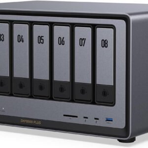 UGREEN NASync DXP8800 Plus 8-Bay Desktop NAS, Intel i5 1235U 10-Core CPU, 8GB DDR5 RAM, Built-in 128GB SSD, 2x 10GbE, 2x M.2 NVMe Slots, 8K HDMI, 2x TBT4, Diskless | 35126