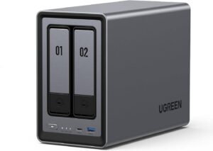 UGREEN NASync DXP2800 2-Bay Desktop NAS, Intel 12th Gen N100, 76TB Massive Storage, 2x M.2 Slots, JBOD/Basic/RAID0/RAID1, 4K HDMI, Diskless | DXP2800