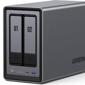UGREEN NASync DXP2800 2-Bay Desktop NAS, Intel 12th Gen N100, 76TB Massive Storage, 2x M.2 Slots, JBOD/Basic/RAID0/RAID1, 4K HDMI, Diskless | DXP2800