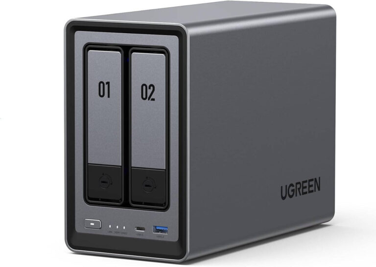 UGREEN NASync DXP2800 2-Bay Desktop NAS, Intel 12th Gen N100, 76TB Massive Storage, 2x M.2 Slots, JBOD/Basic/RAID0/RAID1, 4K HDMI, Diskless | DXP2800