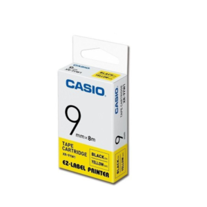 Casio XR-9YW1 9mm Black on Yellow Label Tape