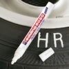 edding 8050 Tyre Marker, 2-4mm Bullet Tip, White - Thumbnail Image 2