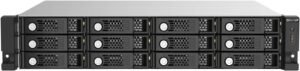 QNAP TL-R1220Sep-RP JBOD Expansion Enclosure, 12 Bay 2U SAS 12Gbps Rackmount Storage with Dual PSU Mini SAS HD 4 Port Enterprise NAS Expansion | TL-R1220Sep