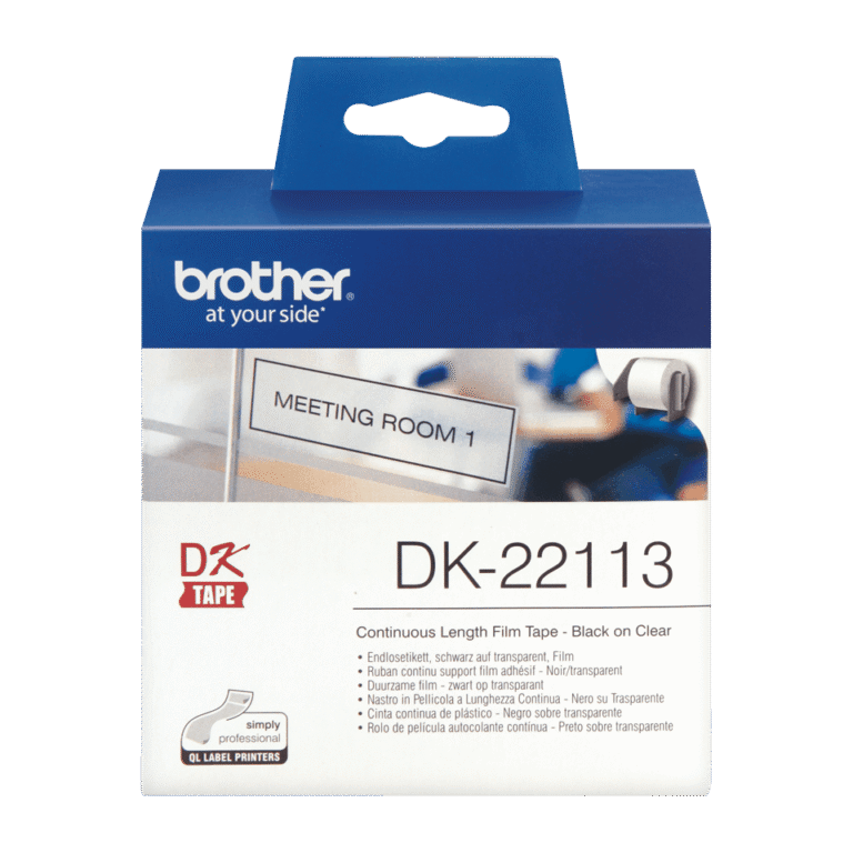 Brother DK-22113 Continuous Film Tape, Clear, 62mm x 15.24m