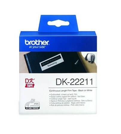Brother DK-22211 Continuous Length Film Tape – 29mm x 15.24m