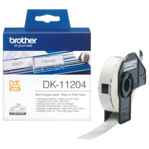 Brother DK-11204 Genuine Multi-Purpose Labels 17mm x 54mm – 400 Labels